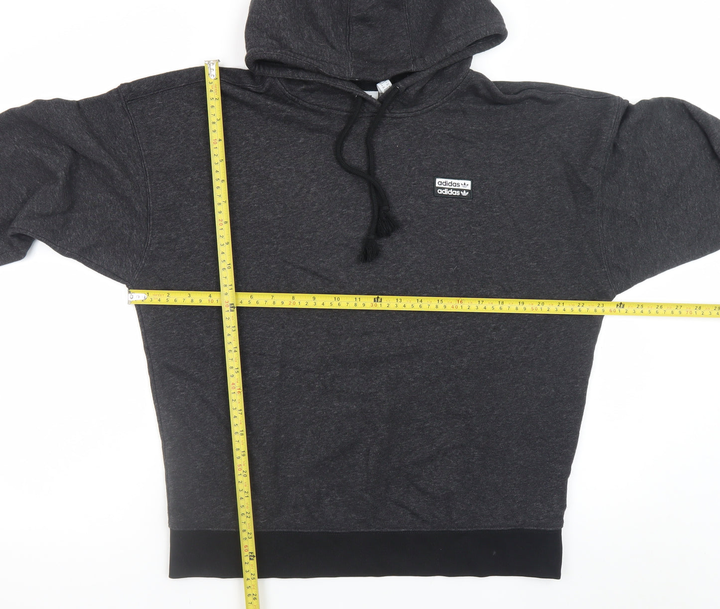 Adidas Womens Black Size 10 Pullover Hoodie Cotton Blend