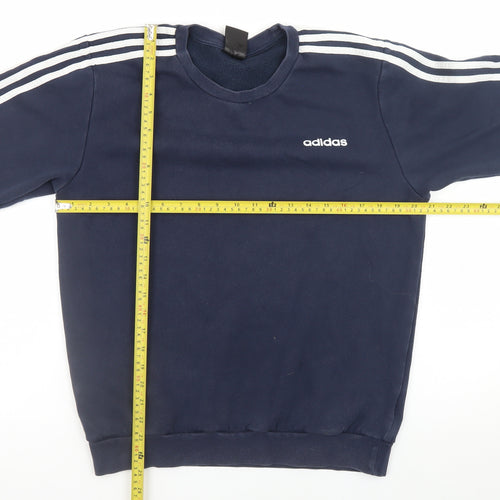 Adidas Men's Blue Crew Neck Pullover Sweatshirt Size M