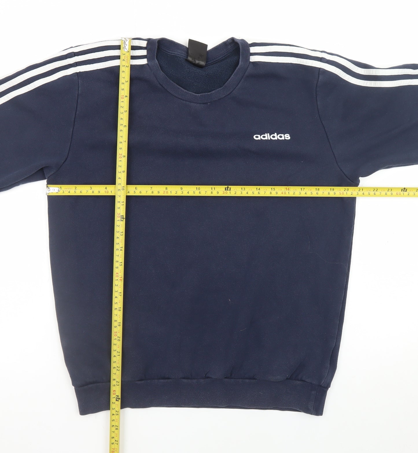 Adidas Men's Blue Crew Neck Pullover Sweatshirt Size M