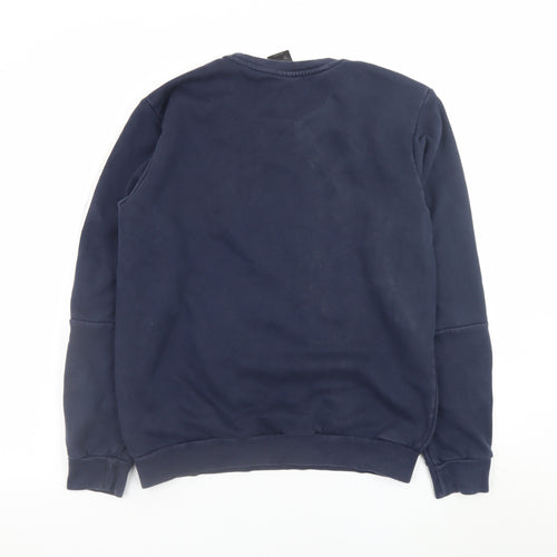Adidas Men's Blue Crew Neck Pullover Sweatshirt Size M