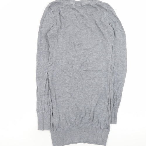 American Apparel Women Grey Knit Jumper Dress M Long Sleeve