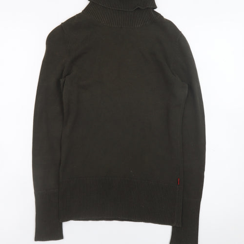 Jackpot Women Brown Roll Neck Knit Jumper XS