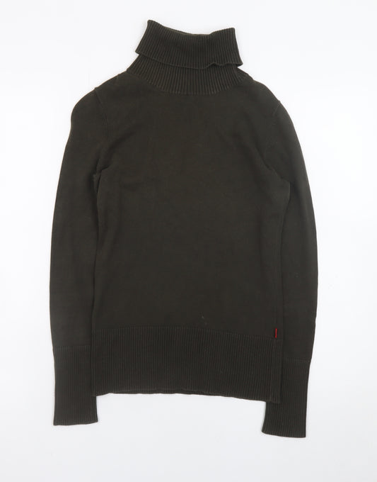 Jackpot Women Brown Roll Neck Knit Jumper XS