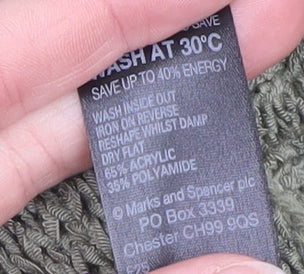 Marks and Spencer Women Green Open-Knit Cardigan Size 20