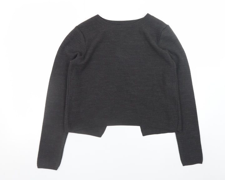 Fat Face Womens Black Acrylic Knit Cardigan UK 10