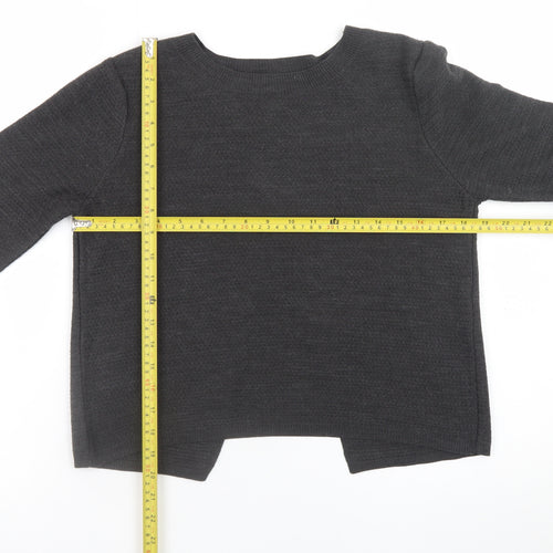 Fat Face Womens Black Acrylic Knit Cardigan UK 10