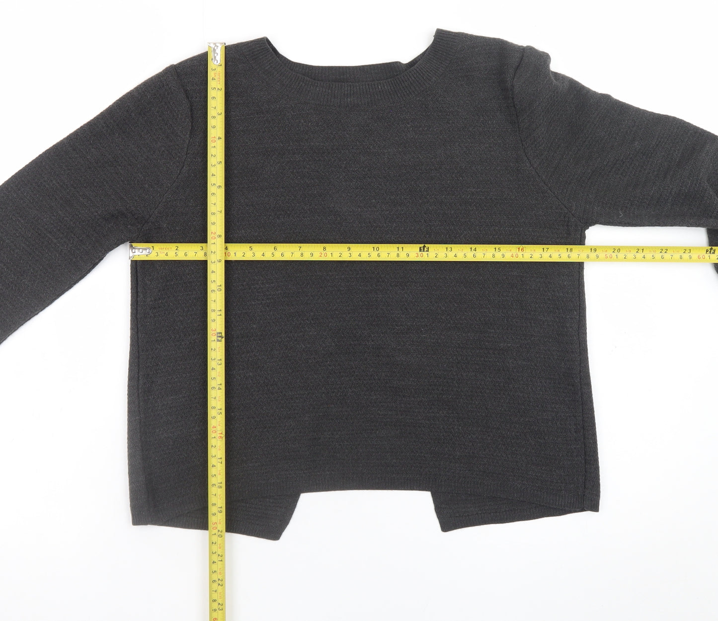 Fat Face Womens Black Acrylic Knit Cardigan UK 10