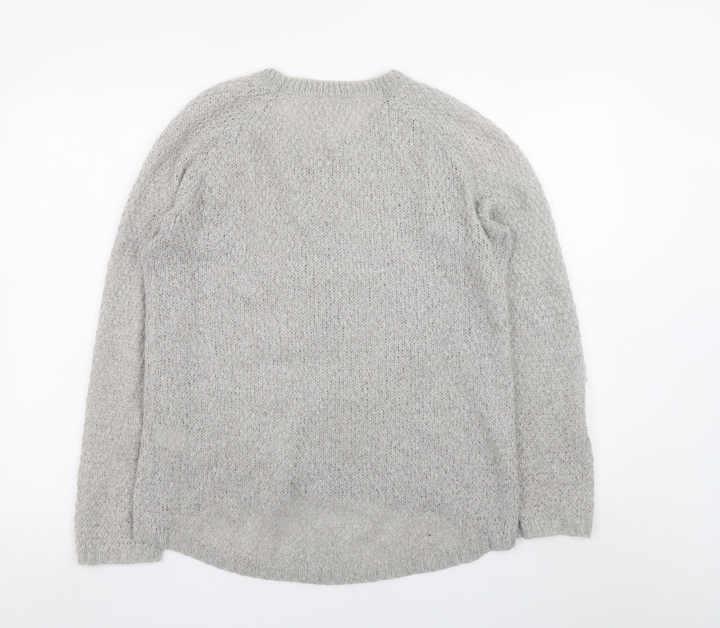 Softgrey Women’s Grey Cable-Knit Wool Blend Jumper UK 10/12