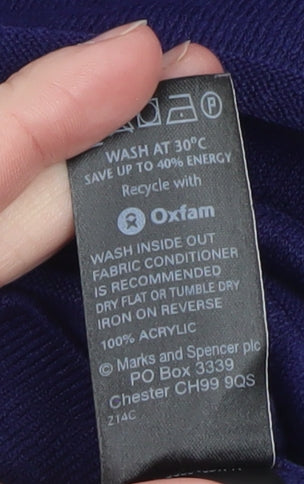 Marks and Spencer Women’s Blue Knit Shift Dress Size 12