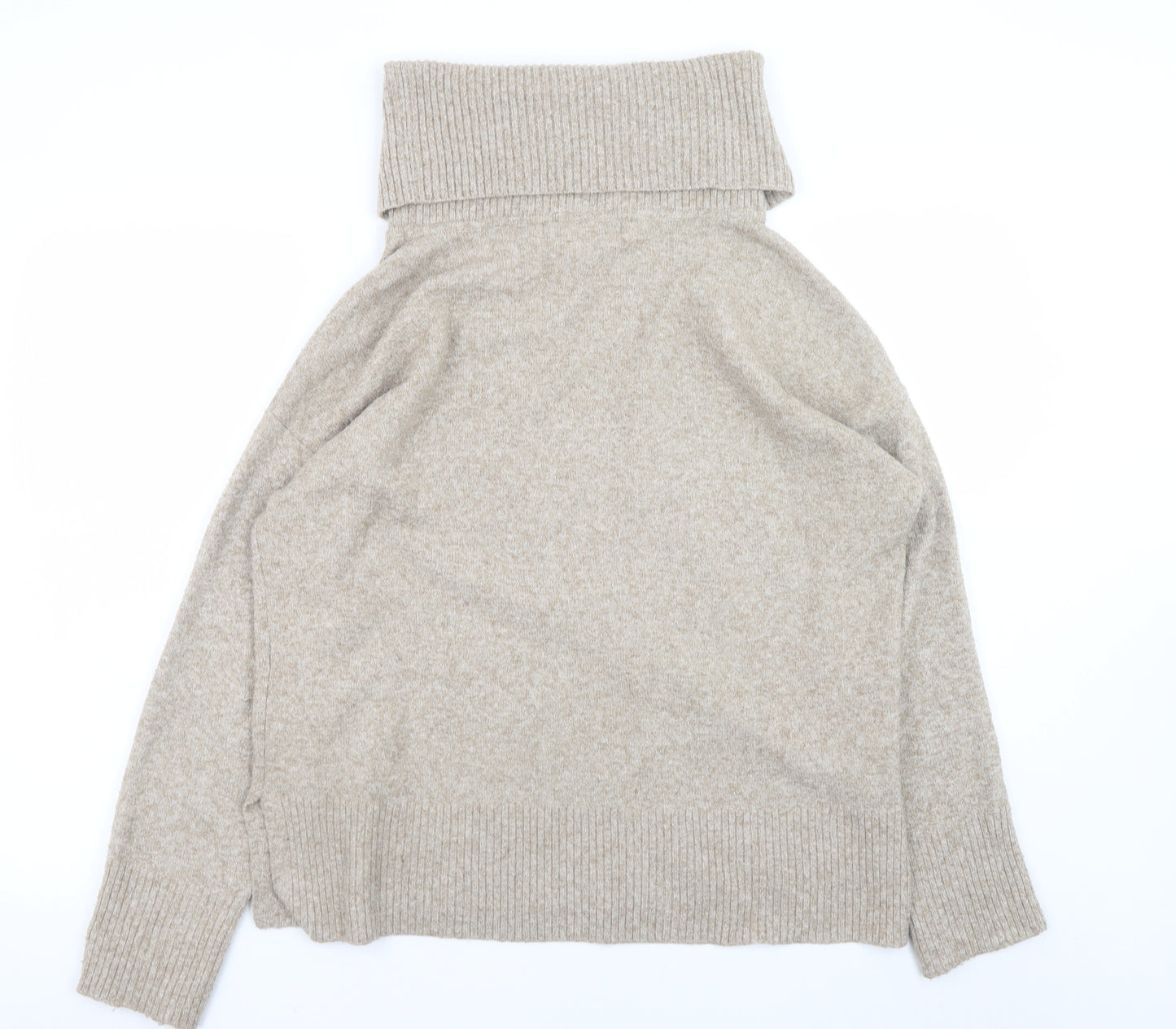 Vero Moda Women’s Beige Roll Neck Knit Jumper Size S