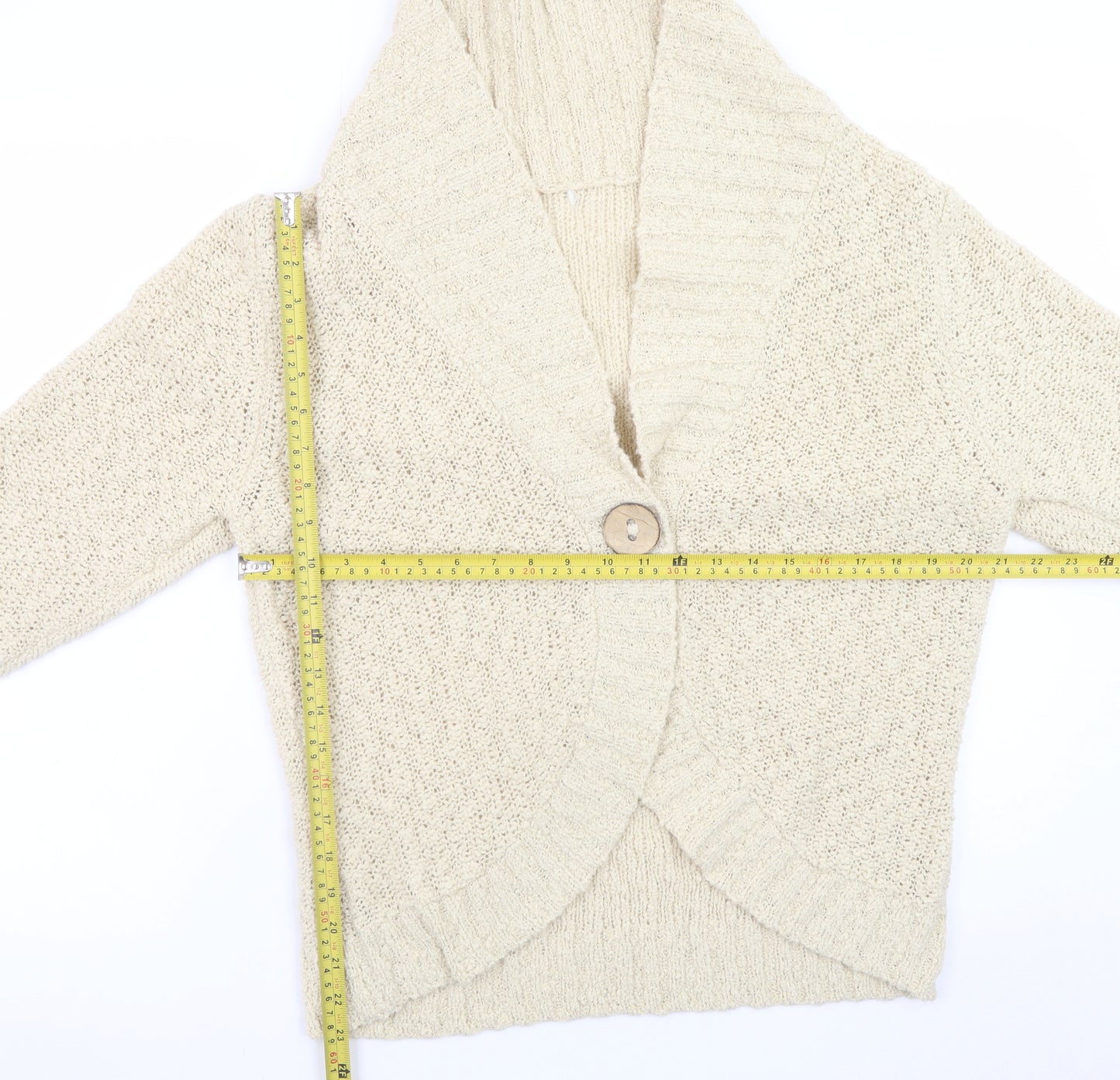 Marks and Spencer Women’s Beige Chunky Knit Cardigan UK 22