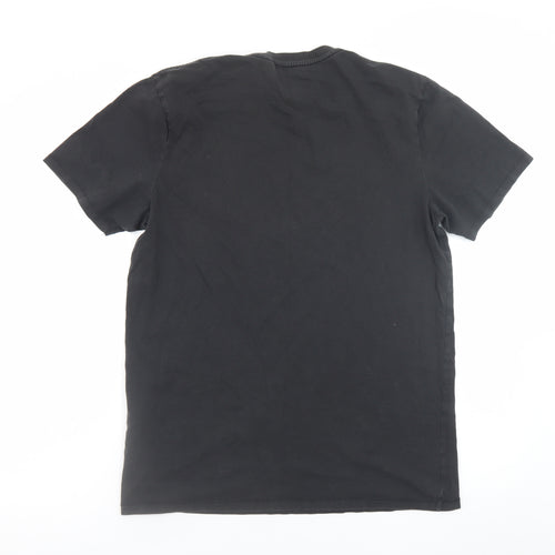Levi's Men's Black Medium Crew Neck Graphic Print T-Shirt