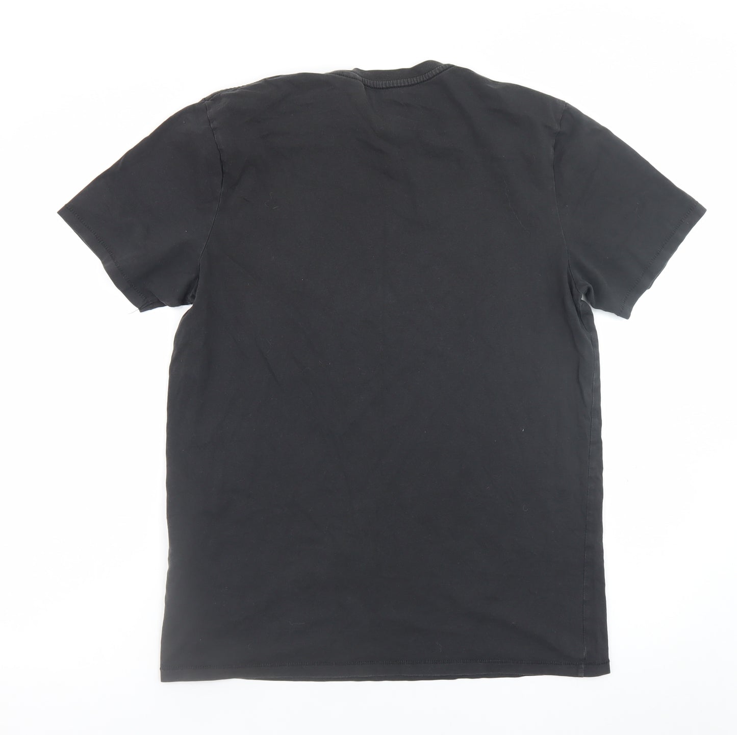 Levi's Men's Black Medium Crew Neck Graphic Print T-Shirt