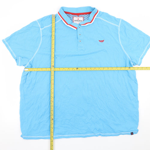 Joe Browns Men's Blue 3XL Cotton Short Sleeve Polo Shirt