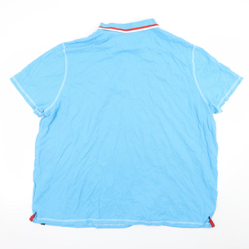 Joe Browns Men's Blue 3XL Cotton Short Sleeve Polo Shirt