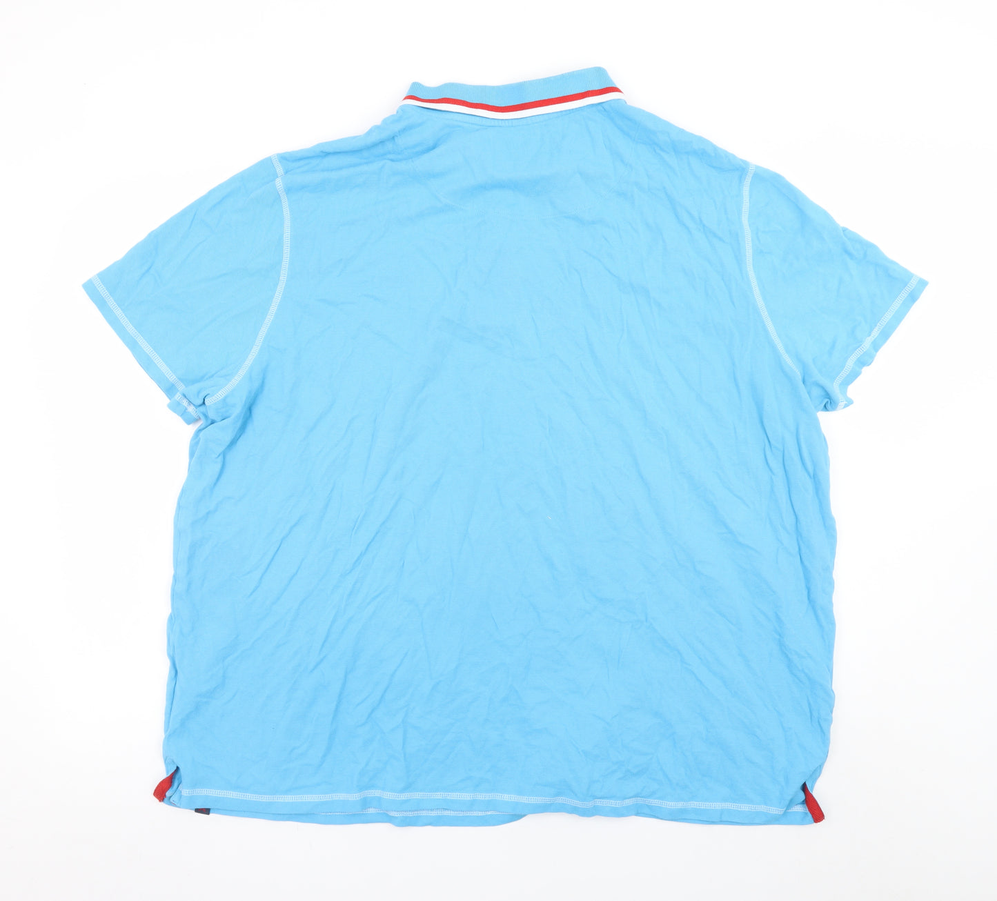 Joe Browns Men's Blue 3XL Cotton Short Sleeve Polo Shirt