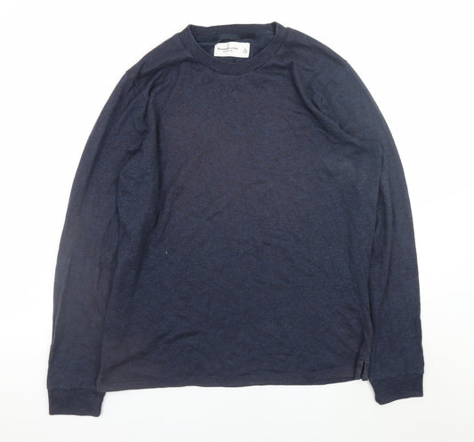 Abercrombie & Fitch Men’s Blue Cotton Blend Pullover Jumper L