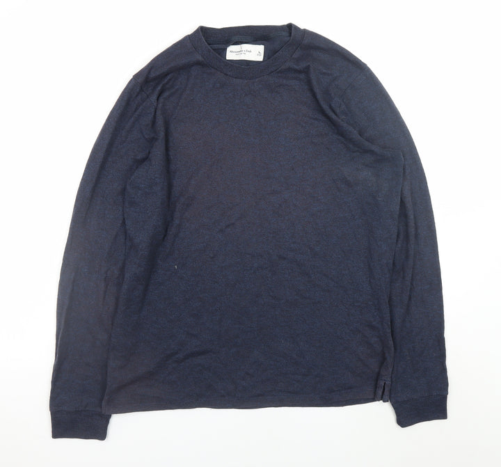 Abercrombie & Fitch Men’s Blue Cotton Blend Pullover Jumper L