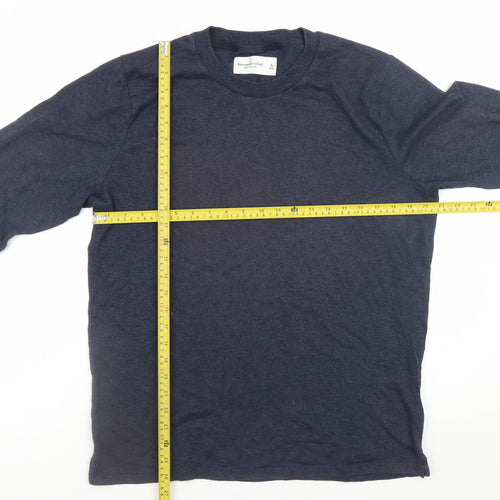 Abercrombie & Fitch Men’s Blue Cotton Blend Pullover Jumper L