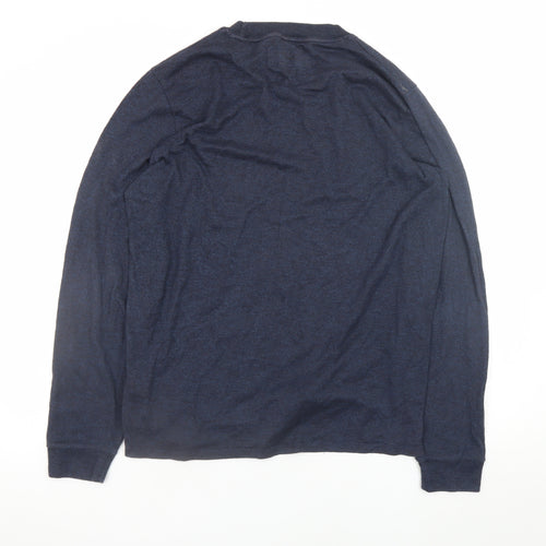 Abercrombie & Fitch Men’s Blue Cotton Blend Pullover Jumper L