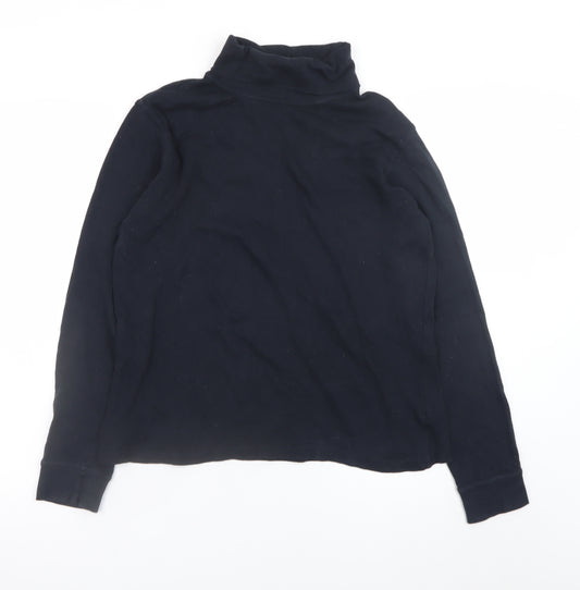 Mountain Warehouse Men’s Black Roll Neck Long Sleeve T-Shirt L