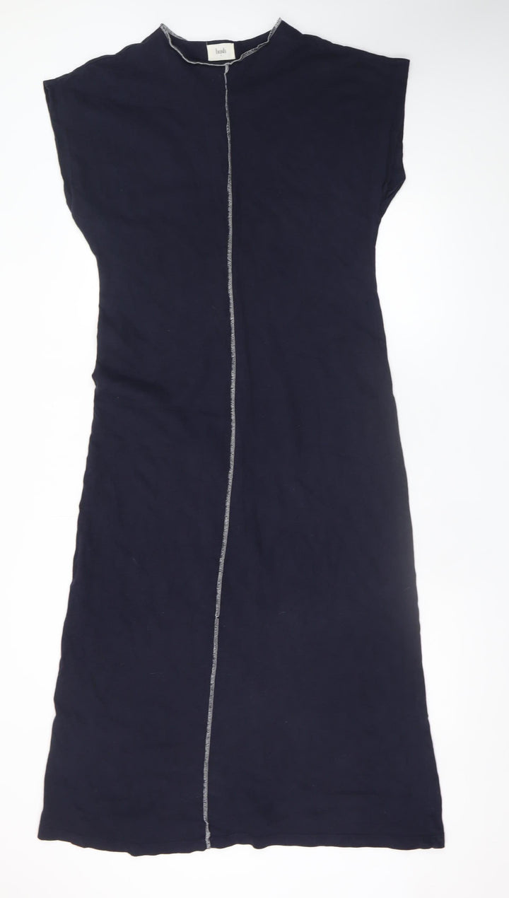 Hush Women Black Size 8 Cotton Sleeveless Shift Dress
