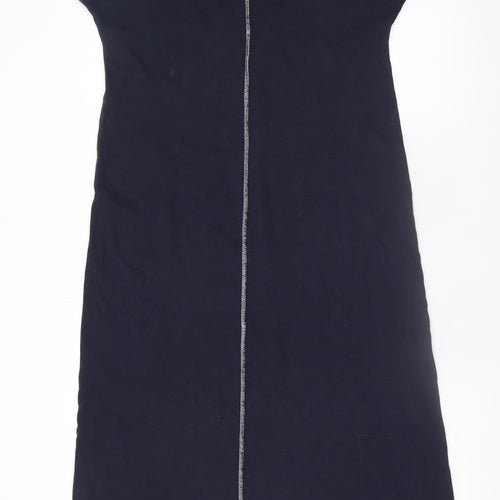 Hush Women Black Size 8 Cotton Sleeveless Shift Dress