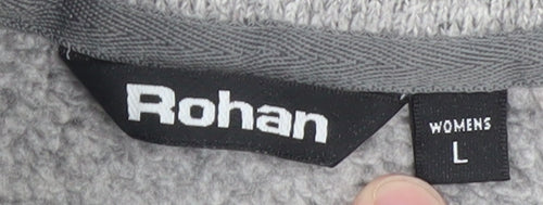 Rohan Womens Grey Fleece Pullover Sweatshirt L Warm Lightweight