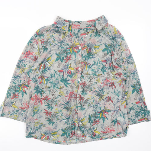 Marks and Spencer Women’s Multicoloured Floral Button-Up Shirt UK 20