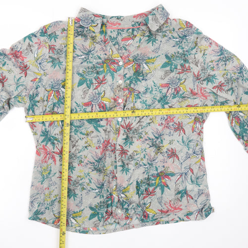 Marks and Spencer Women’s Multicoloured Floral Button-Up Shirt UK 20
