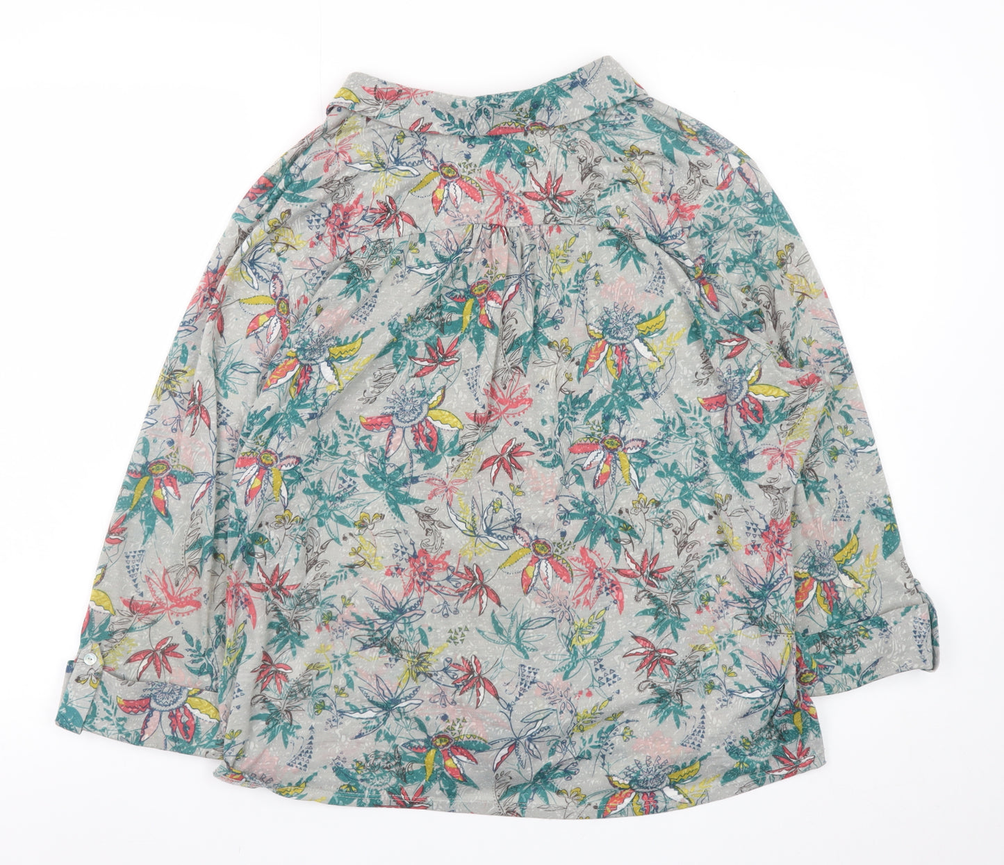 Marks and Spencer Women’s Multicoloured Floral Button-Up Shirt UK 20