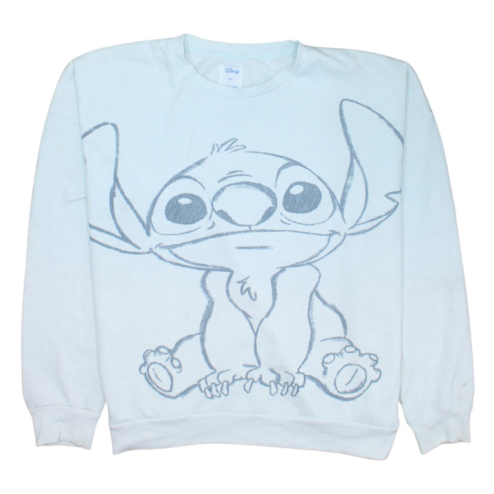 Disney Primark Women's Blue Stitch Sweatshirt Size L Pullover