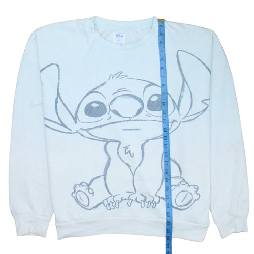 Disney Primark Women's Blue Stitch Sweatshirt Size L Pullover