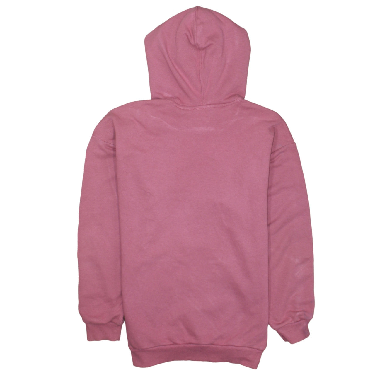 Adidas Womens Pink Pullover Hoodie Size 12 Logo Hooded Sweatshirt