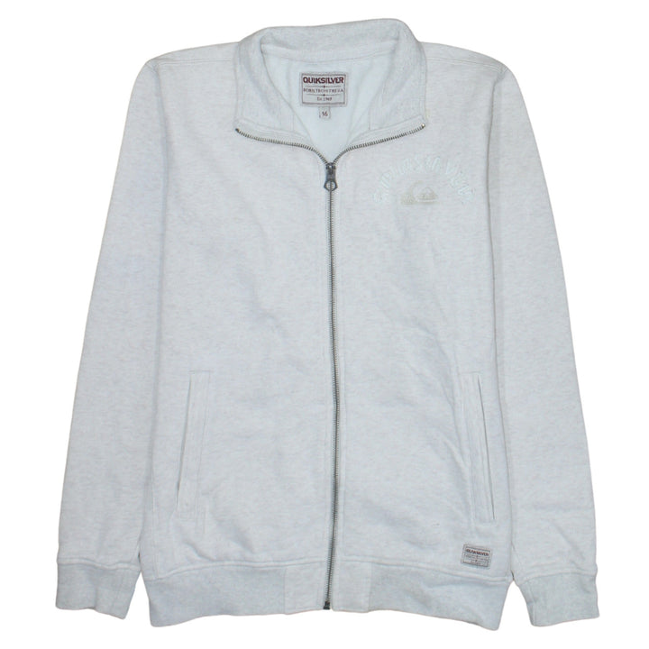 Quiksilver Unisex Grey Size 16 Full Zip Track Jacket