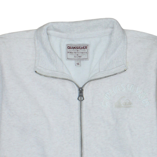 Quiksilver Unisex Grey Size 16 Full Zip Track Jacket