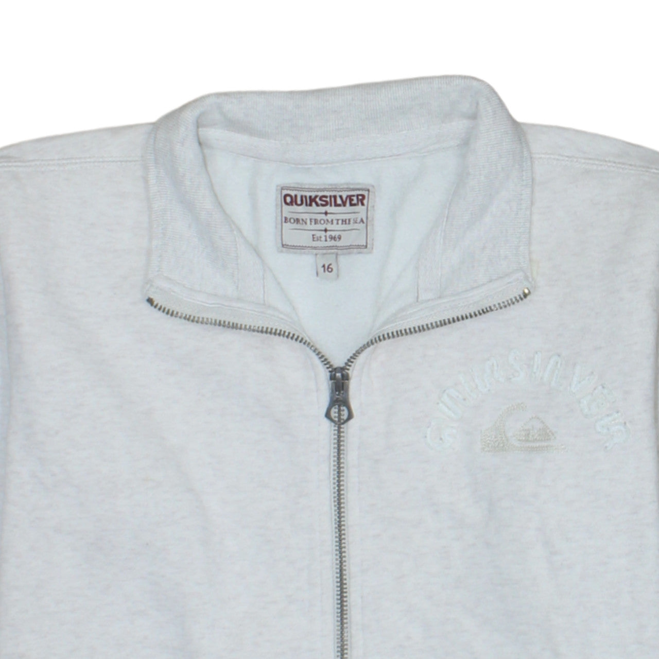 Quiksilver Unisex Grey Size 16 Full Zip Track Jacket