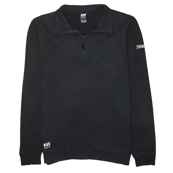 Helly Hansen Mens Black XL 1/4 Zip Workwear Sweatshirt
