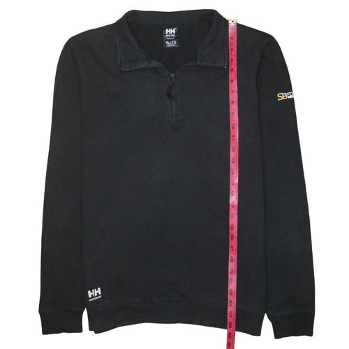 Helly Hansen Mens Black XL 1/4 Zip Workwear Sweatshirt