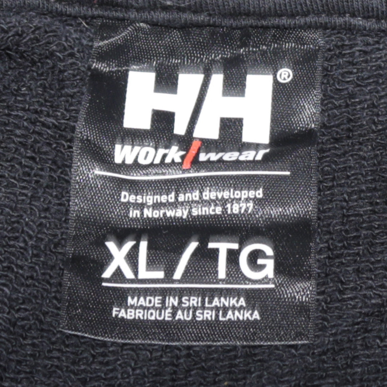 Helly Hansen Mens Black XL 1/4 Zip Workwear Sweatshirt