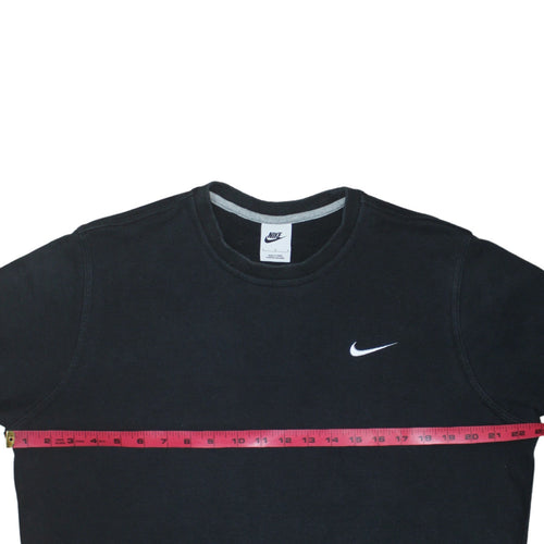 Nike Men's Black Cotton Crew Neck Pullover Sweatshirt L