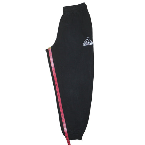 Adidas Men's Black Regular Fit Fleece Sweatpants Medium