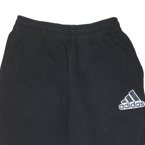 Adidas Men's Black Regular Fit Fleece Sweatpants Medium