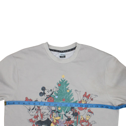 Disney at George Women's Beige Christmas Sweatshirt Size M 12-14