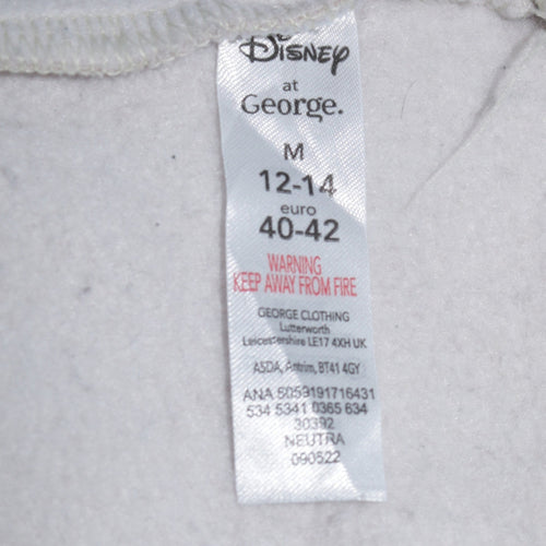 Disney at George Women's Beige Christmas Sweatshirt Size M 12-14