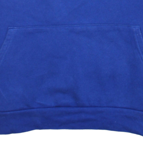 Under Armour Boys Blue Pullover Hoodie XL (158) Fleece Logo Sportswear