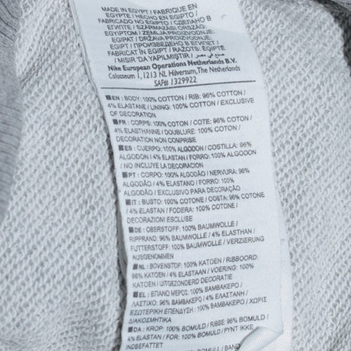 Nike Women's Grey Full Zip Hoodie Size M Pink Lined Sportswear