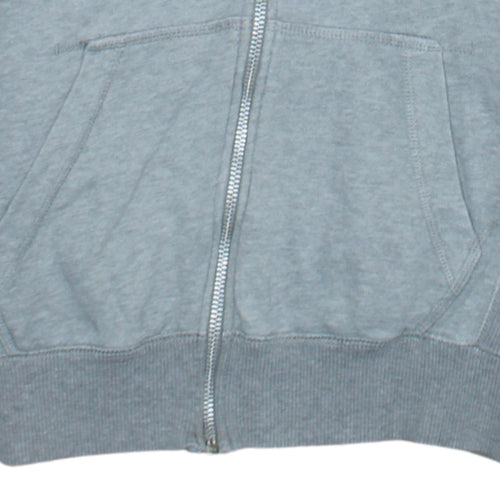 Nike Women's Grey Full Zip Hoodie Size M Pink Lined Sportswear