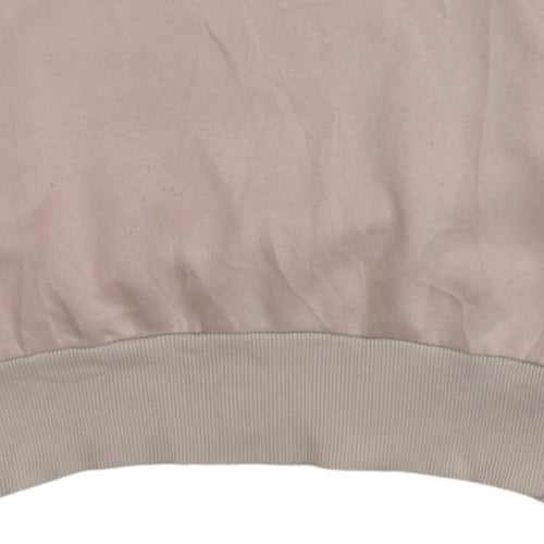 Fila Womens Beige Small Pullover Sweatshirt Logo Casual