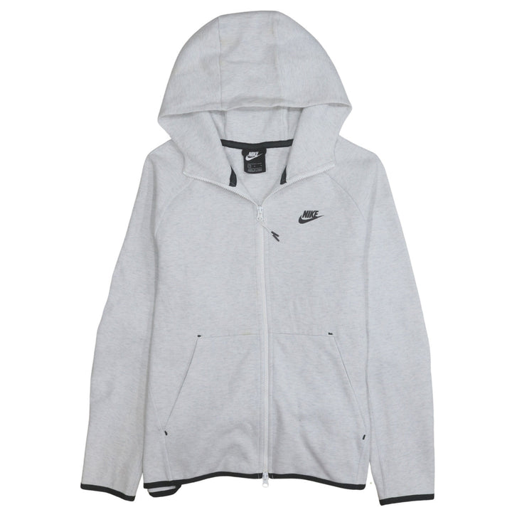 Nike Men's Grey Full Zip Hoodie L Regular Fit Lightweight